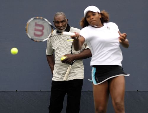 Richard and Serena Williams. (Image: Getty)