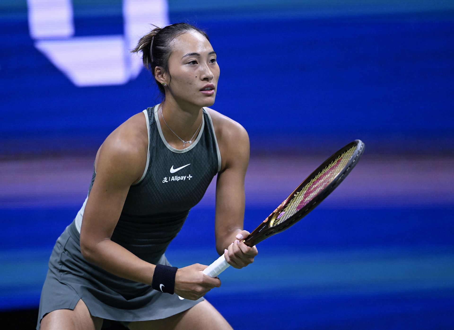 Zheng Qinwen pictured at the 2024 US Open 2024 | Image Source: Getty