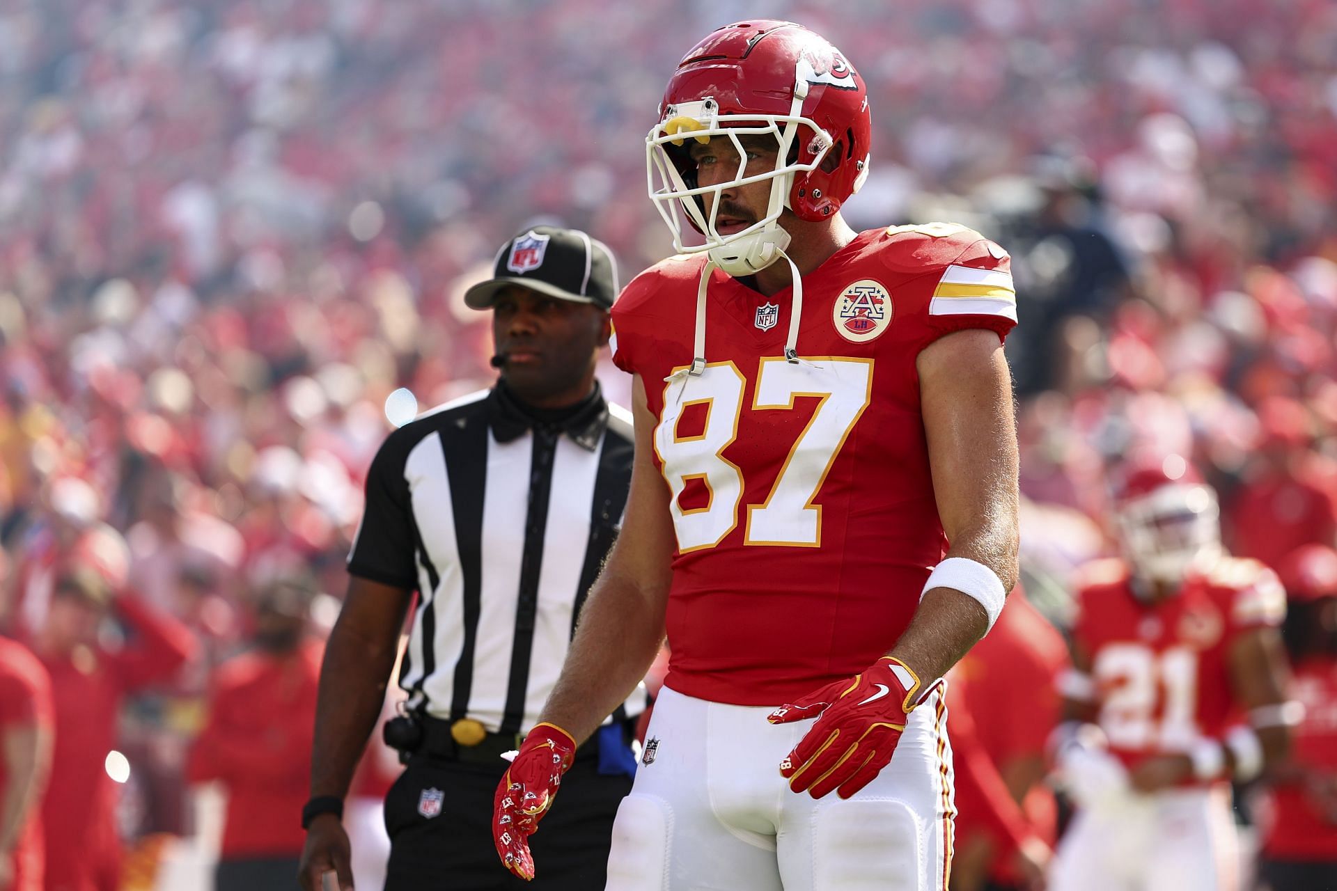 Travis Kelce during Cincinnati Bengals v Kansas City Chiefs - Source: Getty