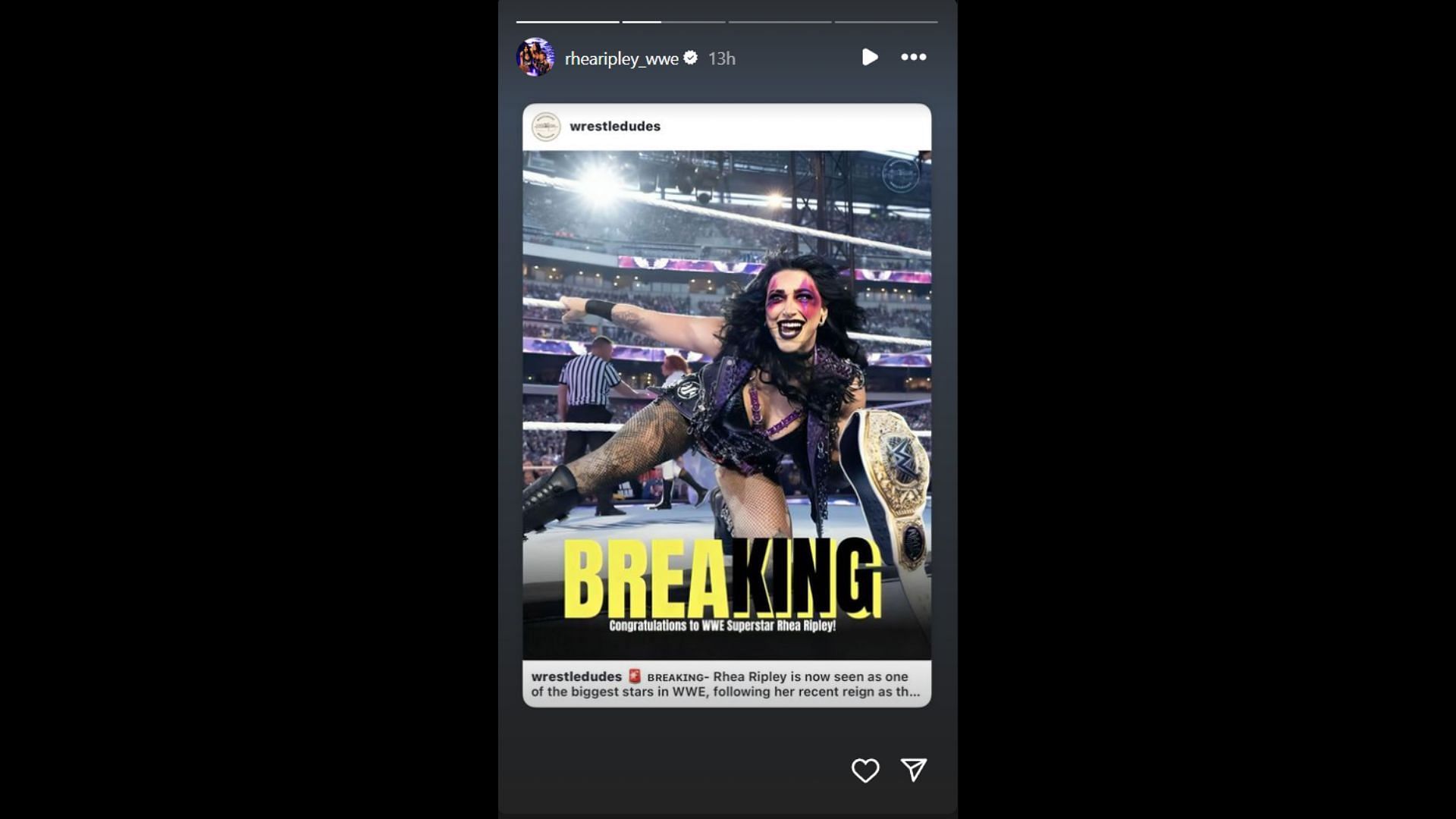 Screenshot of Ripley&#039;s story. (Image credits: Instagram)