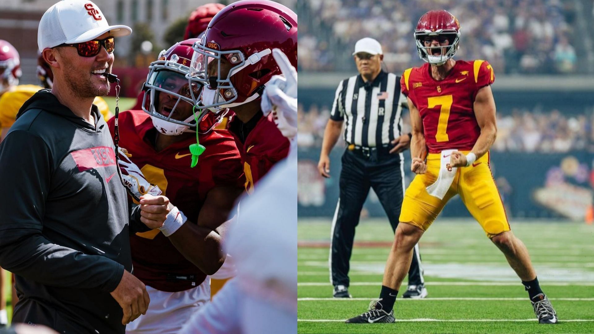 USC HC Lincoln Riley &amp; QB Miller Moss (USC &amp; Moss