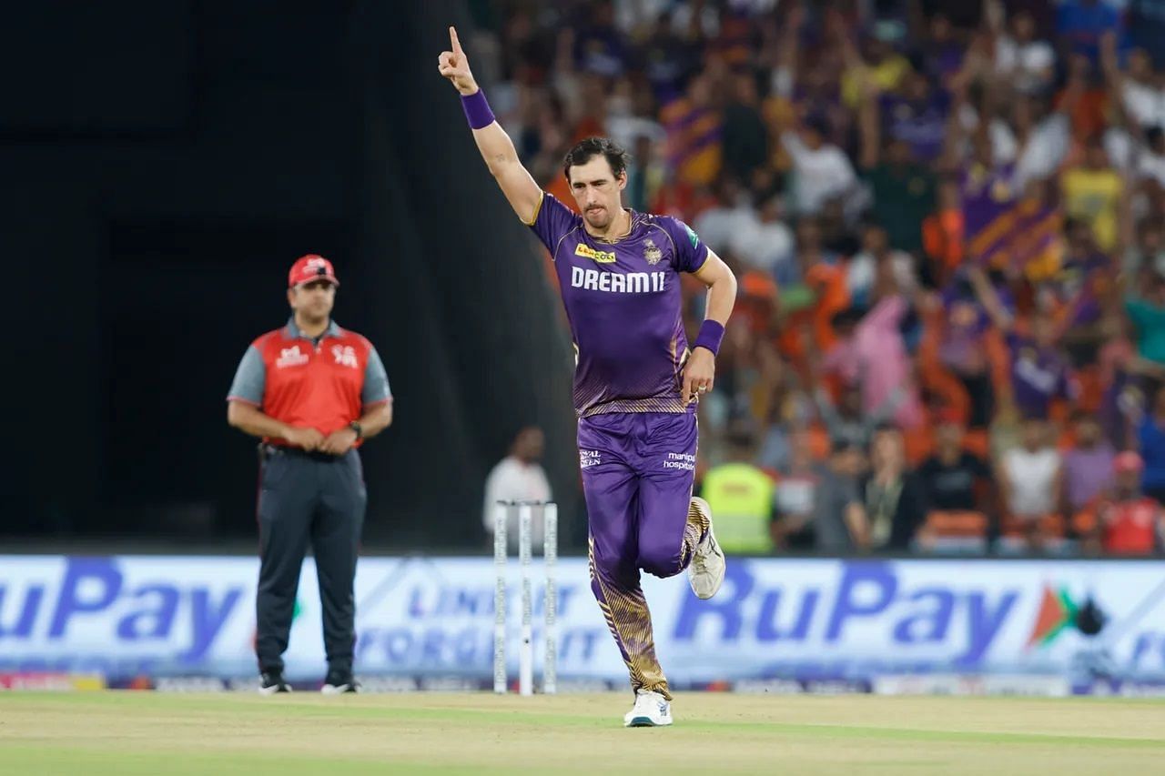 Mitchell Starc bowled impressive spells in the IPL 2024 playoffs. [P/C: iplt20.com]