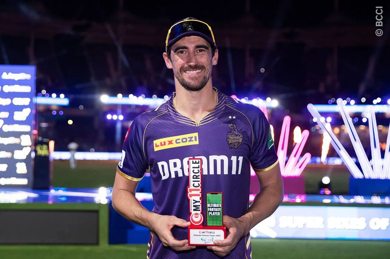 Mitchell Starc was the Player of the Match in both the Qualifier one and the final.