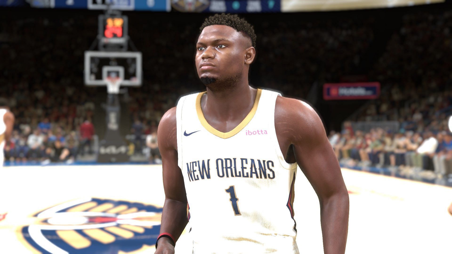 Here&#039;s Zion Williamson in the game (Image via 2K Games)