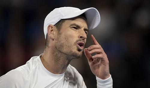 Andy Murray at the 2023 Australian Open. (Image: Getty)