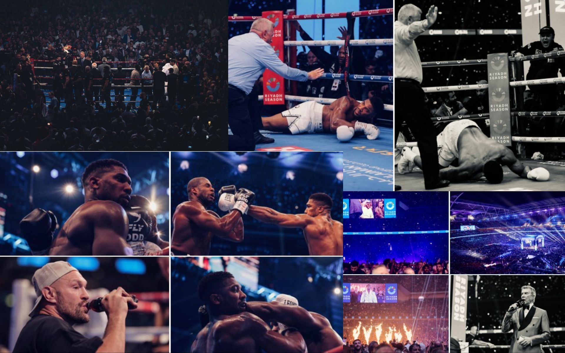 Pictures from Anthony Joshua vs. Daniel Dubois fight [Images courtesy: @turki_alalshikh on X]