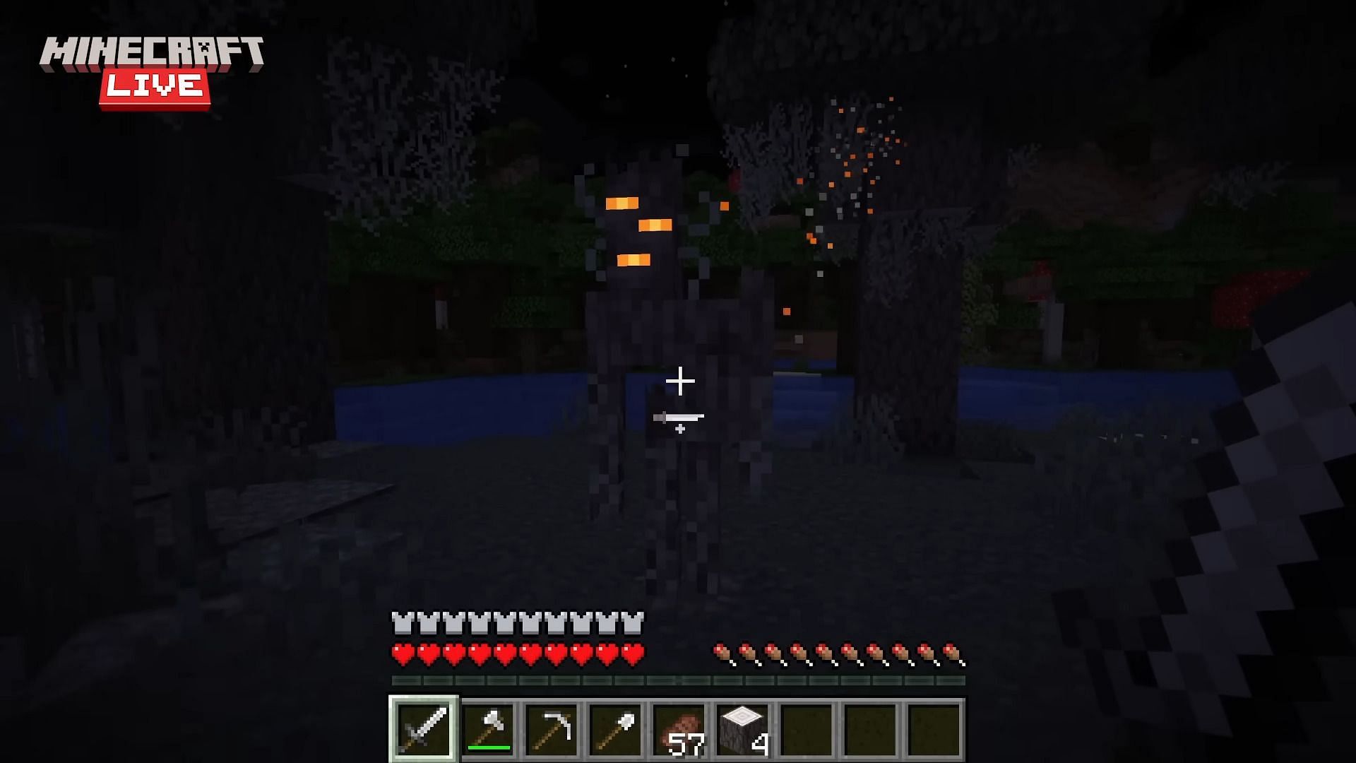 The creaking isn&#039;t defeated like most other Minecraft mobs (Image via Mojang)