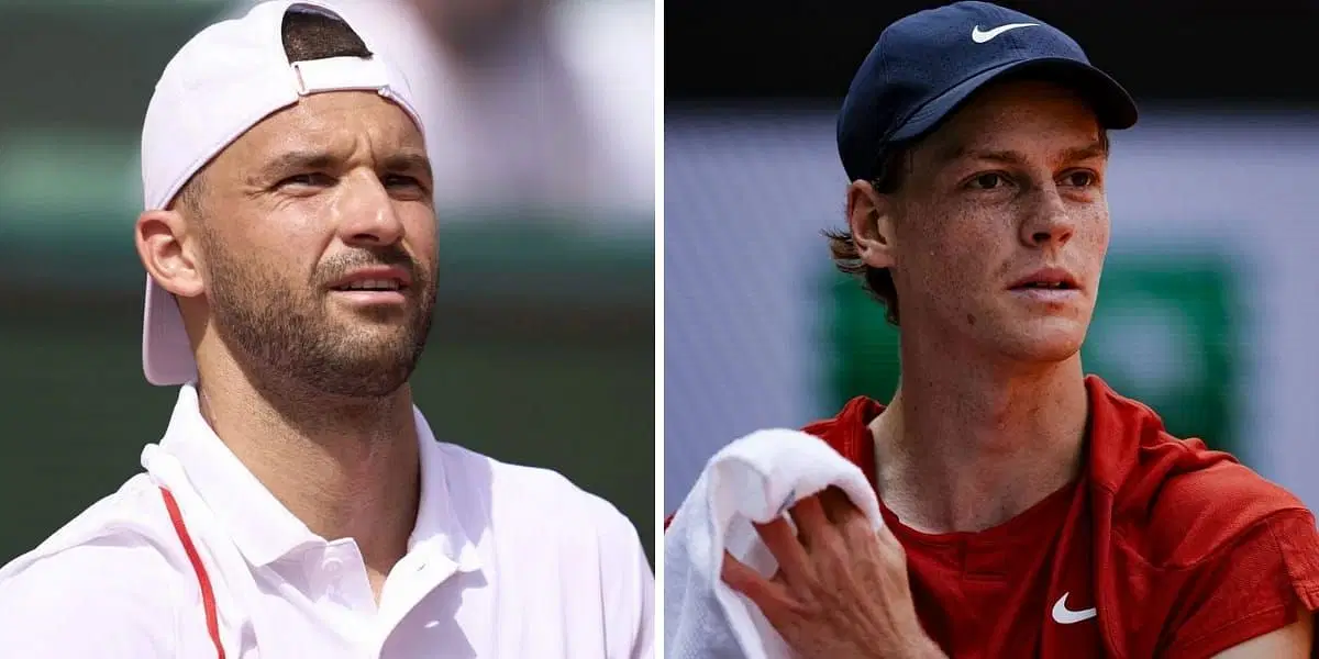Grigor Dimitrov (L) &amp; Jannik Sinner (R) (Image source: GETTY)