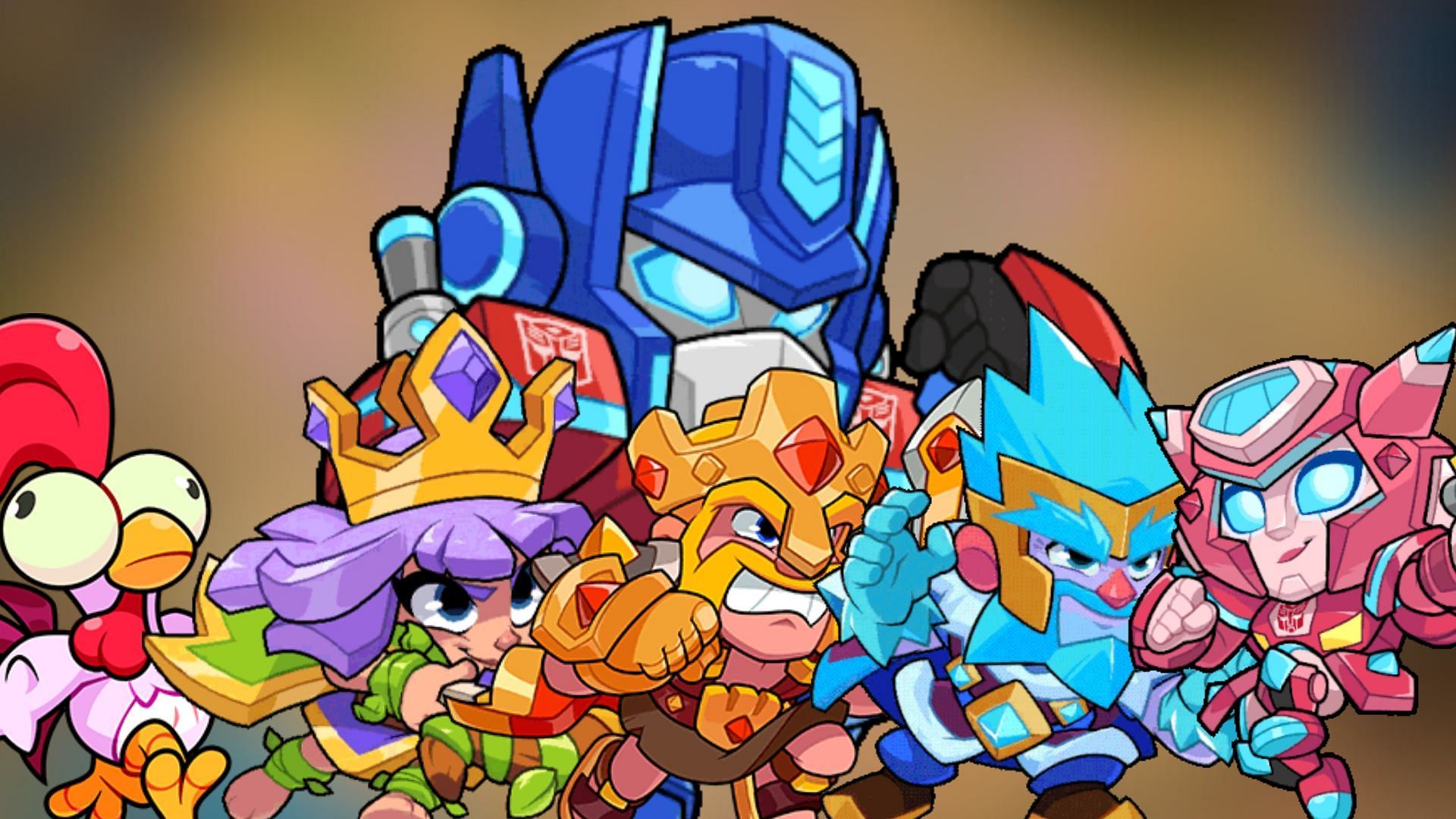 Best characters to use with Optimus Prime in Squad Busters (Image via SuperCell)