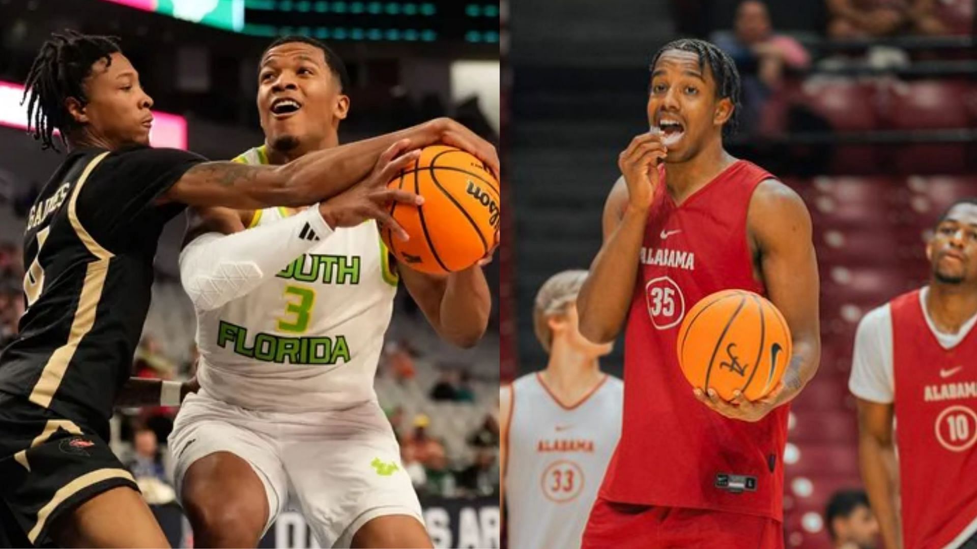 Chris Youngblood (left) and Derrion Reed (right)  (Image Sources: IMAGN and @35.derrion/Instagram)