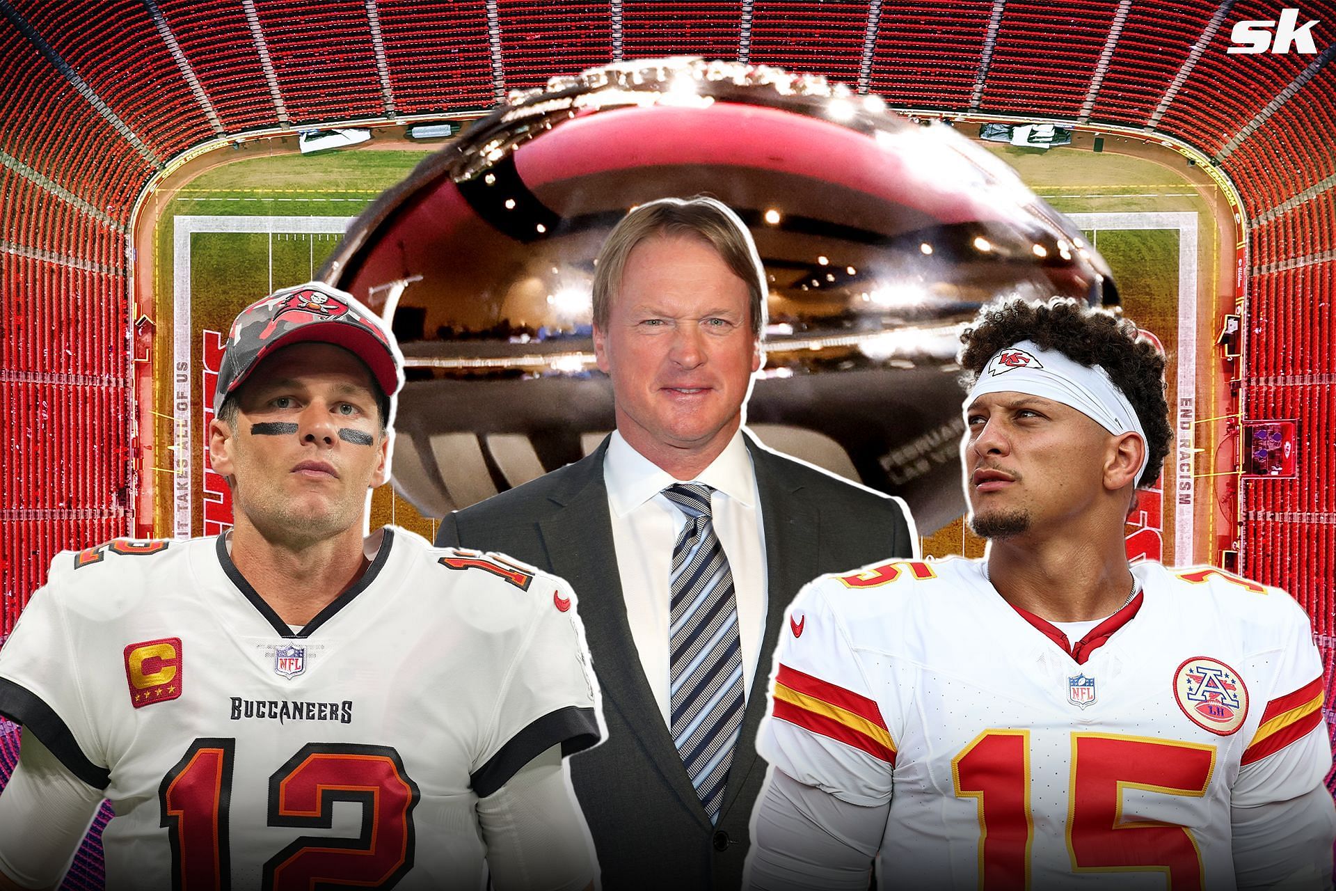 Jon Gruden delivers his verdict on Tom Brady vs Patrick Mahomes debate (Image Source: GETTY)