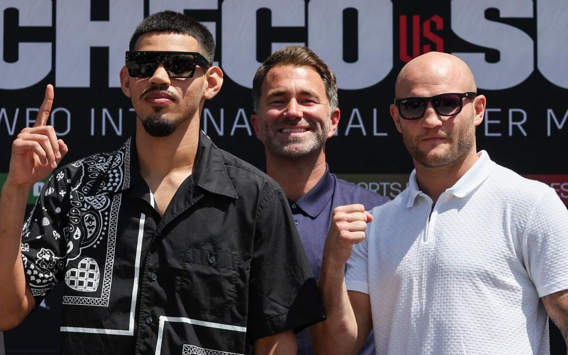 Diego Pacheco (left) fought Maciej Sulecki (right) in the super middleweight main event. [Image courtesy: @daznboxing and @maciej.sulecki on Instagram]