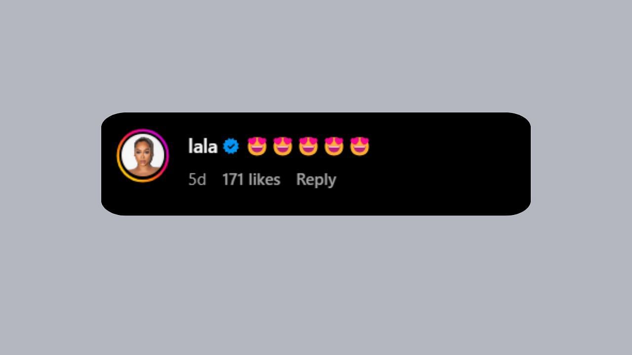 LaLa reacts to Angel Reese&#039;s &#039;Chicago hottie&#039; post. (Credits: @angelreese5/Instagram)