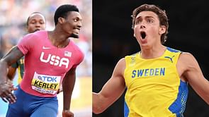 "I won't be surprised if he goes 10.1 or 10.0" - Fred Kerley, who coached Mondo Duplantis in 100m weighs in on his potential as a sprinter