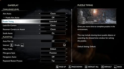 Puzzle Timing setting (Image via Sony Interactive Entertainment)