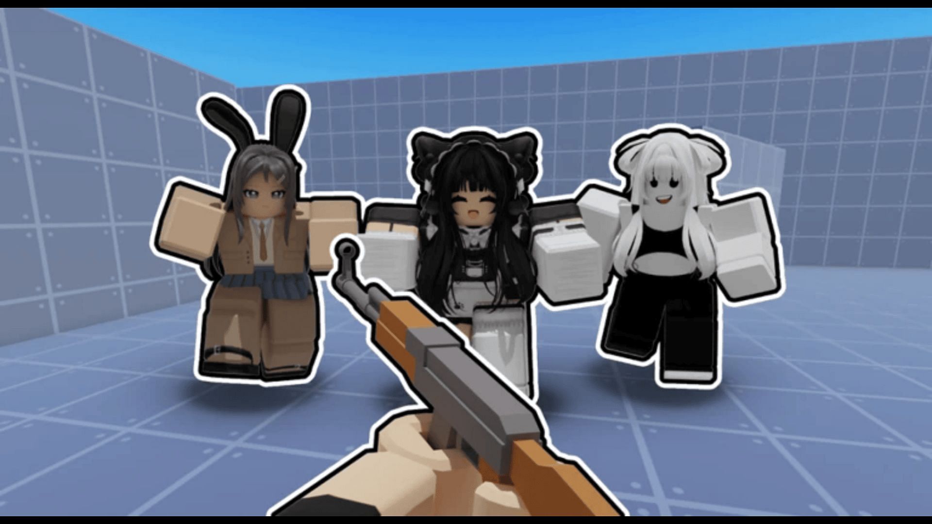 Official cover for Neko Girl Survival (Image via Roblox)