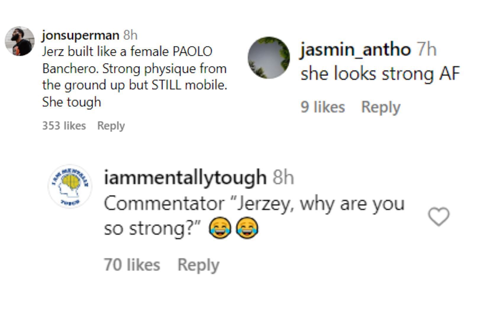 Fans' comments about Jerzy Robinson on her SLAM Summer Classic games