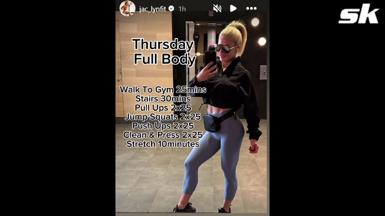 Jaclyn Cordeiro&#039;s &#039;Thursday Full-Body&#039; workout