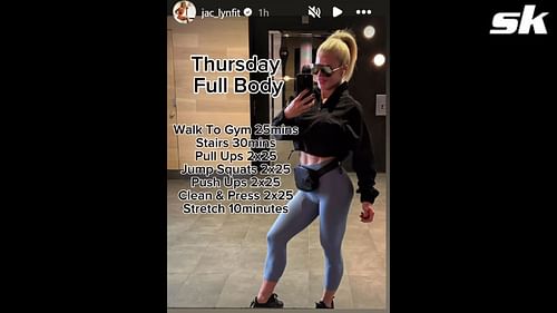 Jaclyn Cordeiro's 'Thursday Full-Body' workout