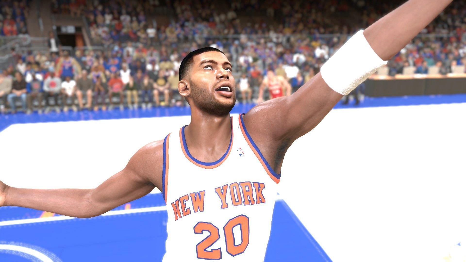 Houston playing for the All-Time Knicks (Image via Visual Concepts)