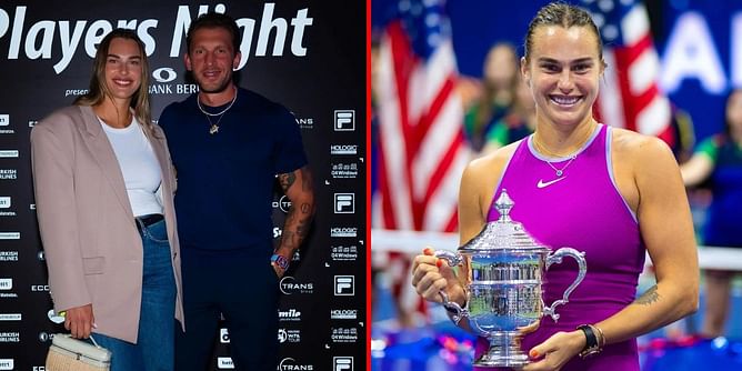 In Pictures: Aryna Sabalenka & boyfriend Georgios Frangulis celebrate US Open triumph with huge cake collection & feast