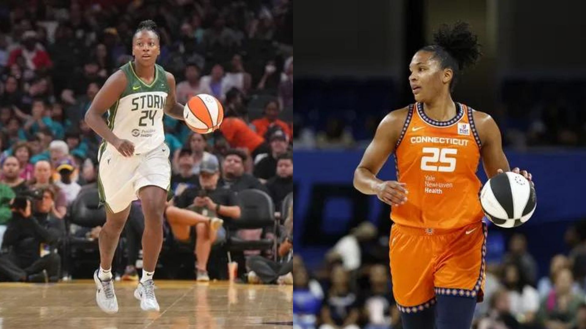 Seattle Storm vs Connecticut Sun Starting Lineups and Depth Charts. Photo Credits: Imagn