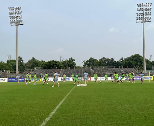 Mohun Bagan during their final training session ahead of the ISL 2024-25 opener