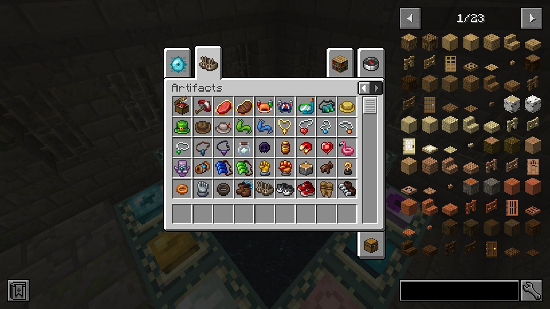 The list of added artifacts (Image via Mojang)