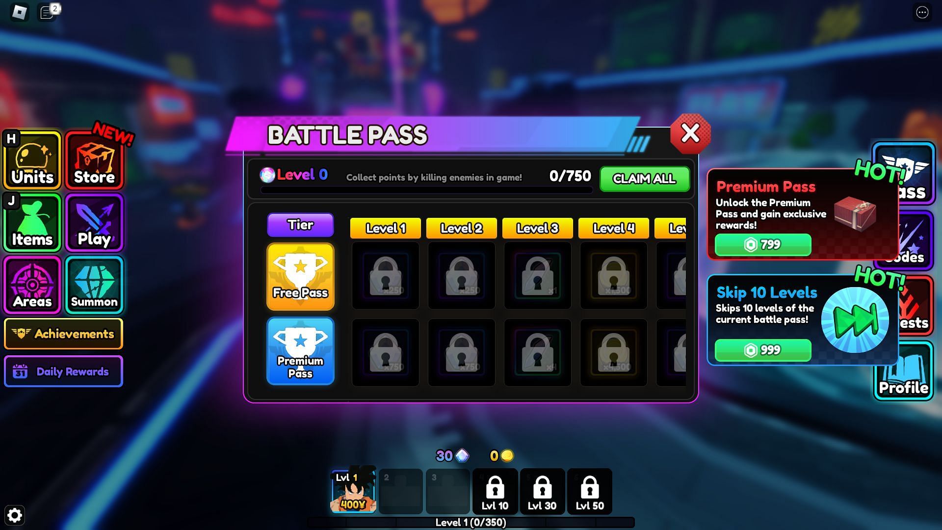 Season 1 Battlepass (Image via Roblox)