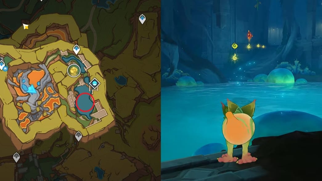 Genshin Impact Tepeacac Rise Pyroculus locations