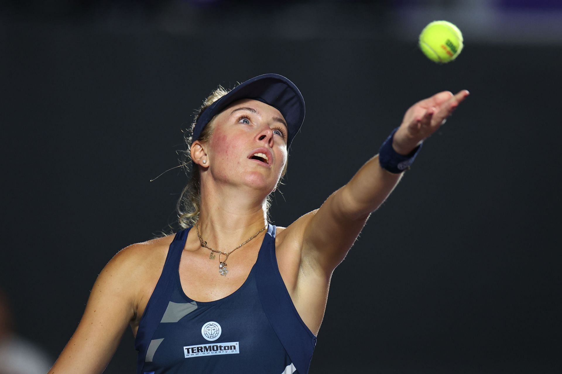 Magdalena Frech at the WTA 500 Guadalajara Open Akron Day 7 - Source: Getty