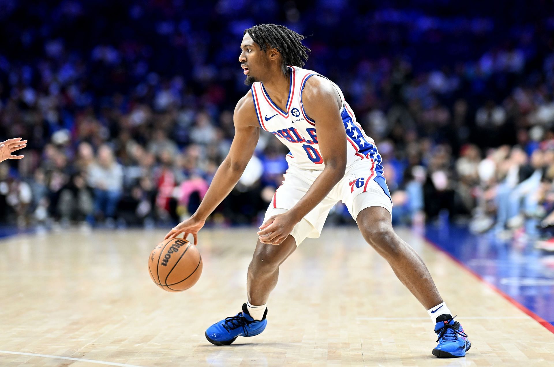 Maxey in action for the 76ers (Image via Getty)