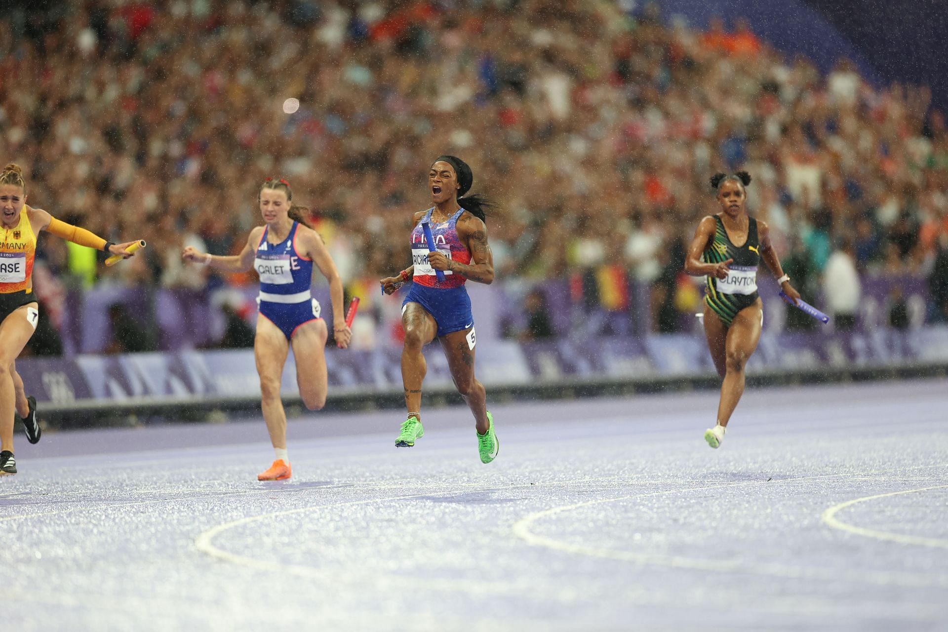 2024 Summer Olympics - Sha&#039;Carri Richardson in action (Source: Getty)