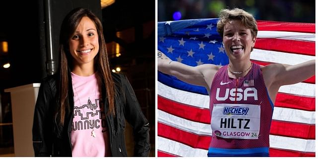 Kara Goucher was recently hailed by Nikki Hiltz. PHOTO: Both from Getty Images