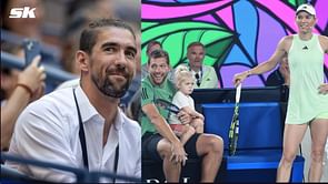 "You or David Lee" - Michael Phelps teases Caroline Wozniacki as she shows off her basketball skills with her children