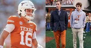 Arch Manning’s dad Cooper Manning reveals heartwarming reaction to Texas backup’s first TD in 2024