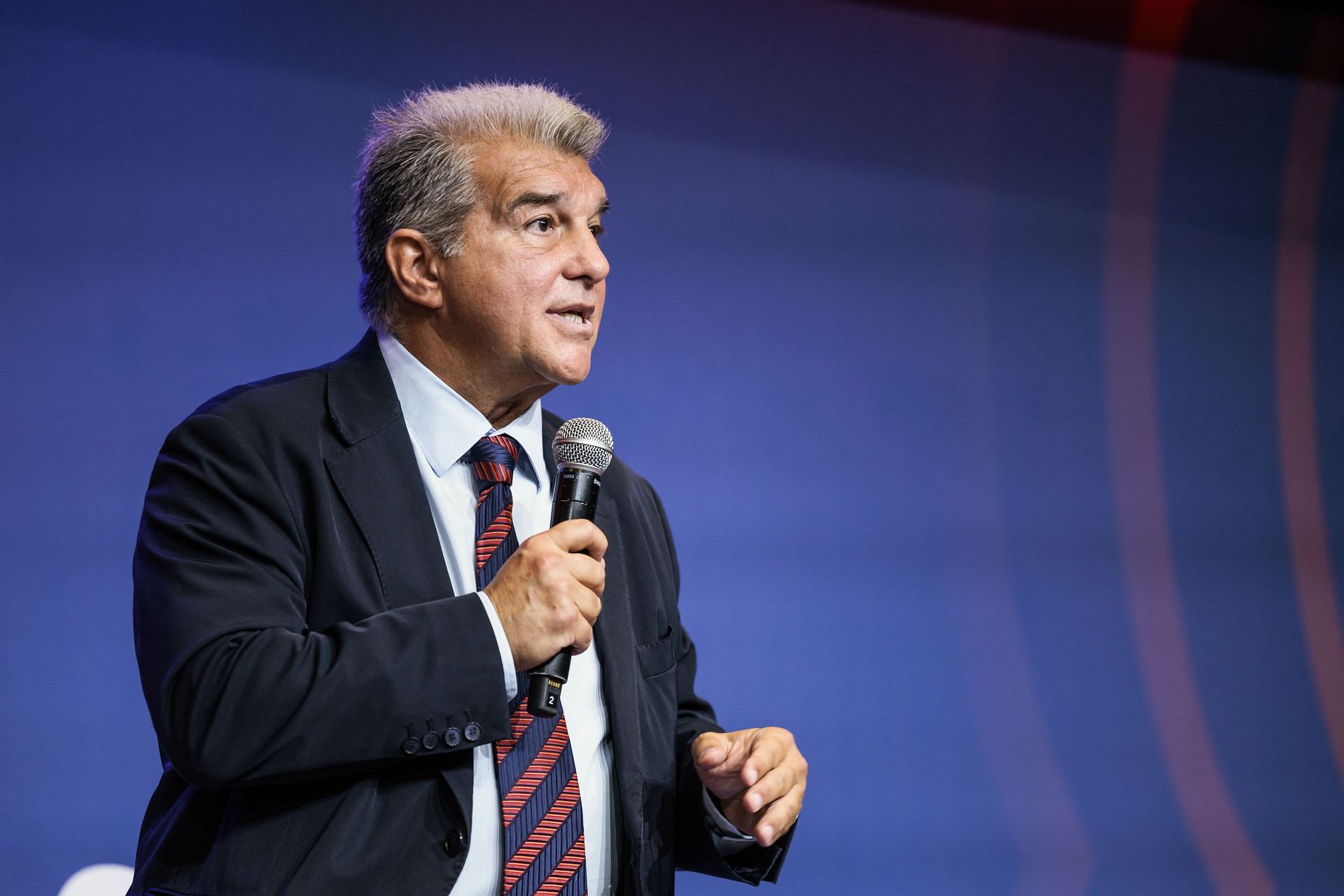 Joan Laporta Press Conference In Barcelona - Source: Getty