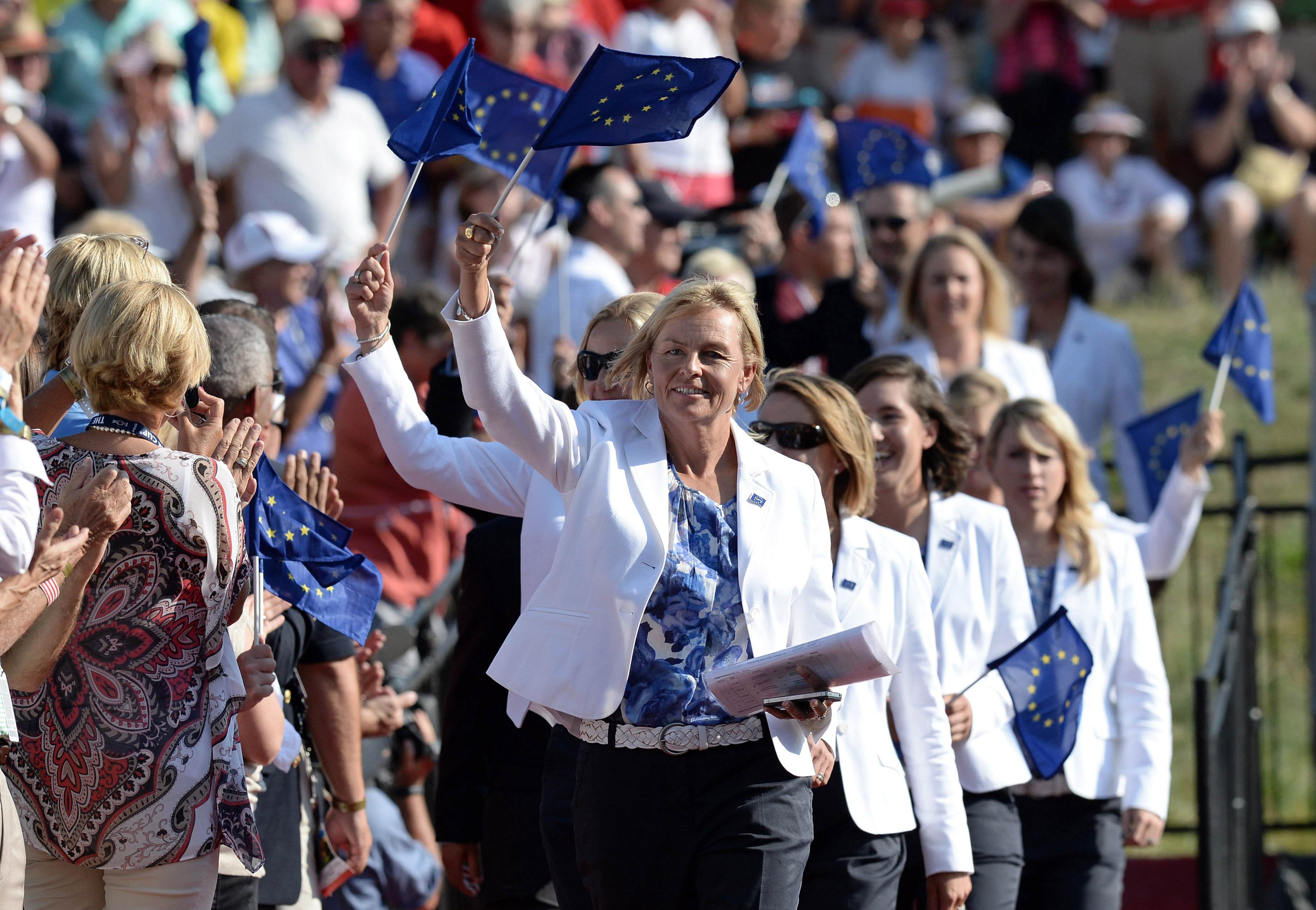 2013 European team Solheim Cup captain Liselotte Neumann (Image Source: Imagn)