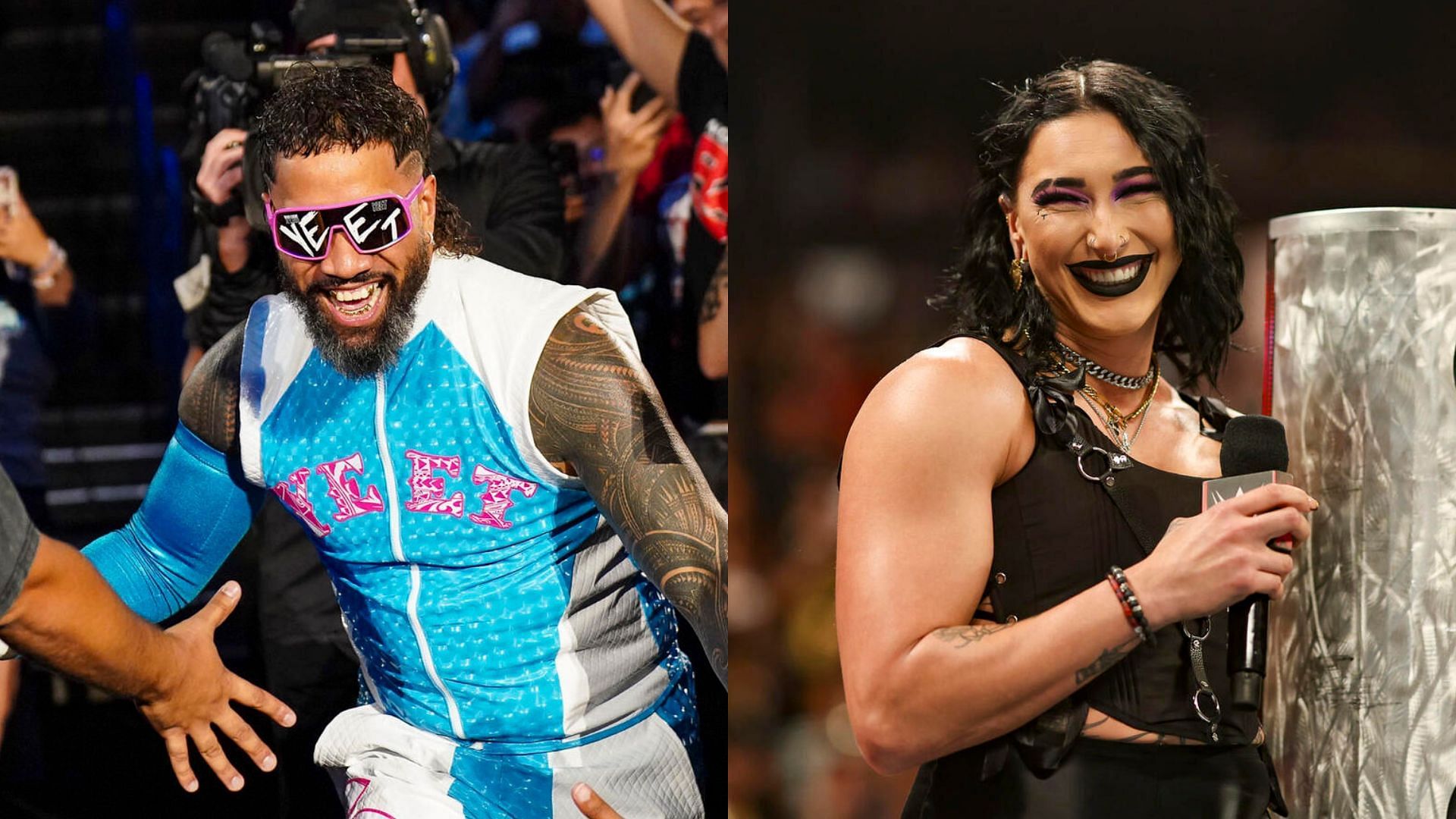 Jey Uso and Rhea Ripley on Monday Night RAW! [Image credits: WWE.com]