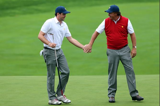 Keegan Bradley on finding Phil Mickelson as his partner at the Presidents Cup- "I have no clue how lucky I was to have him"