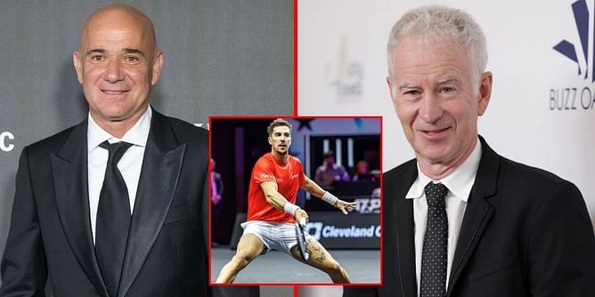 Andre Agassi takes on captain duties earlier than expected, joins John McEnroe in offering advice to Thanasi Kokkinakis at Laver Cup 2024