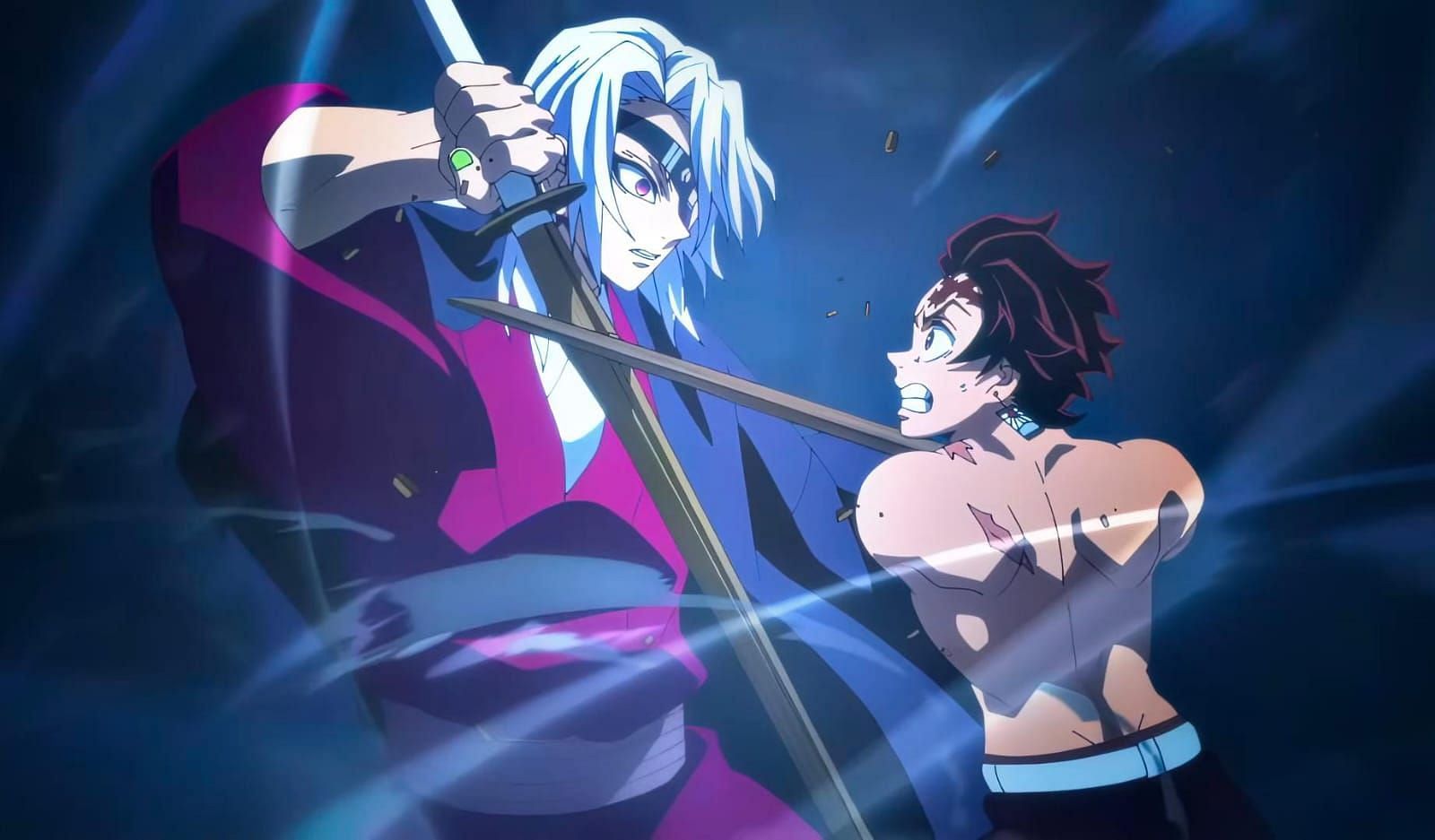 Uzui and Tanjiro in Demon Slayer (Image via Ufotable)