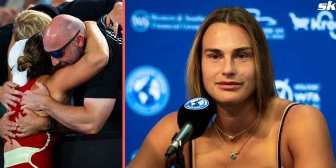 After wearing controversial "XX-XY" hat, Aryna Sabalenka's fitness coach dons "everyone watches women's sports" t-shirt as she makes 2nd US Open final