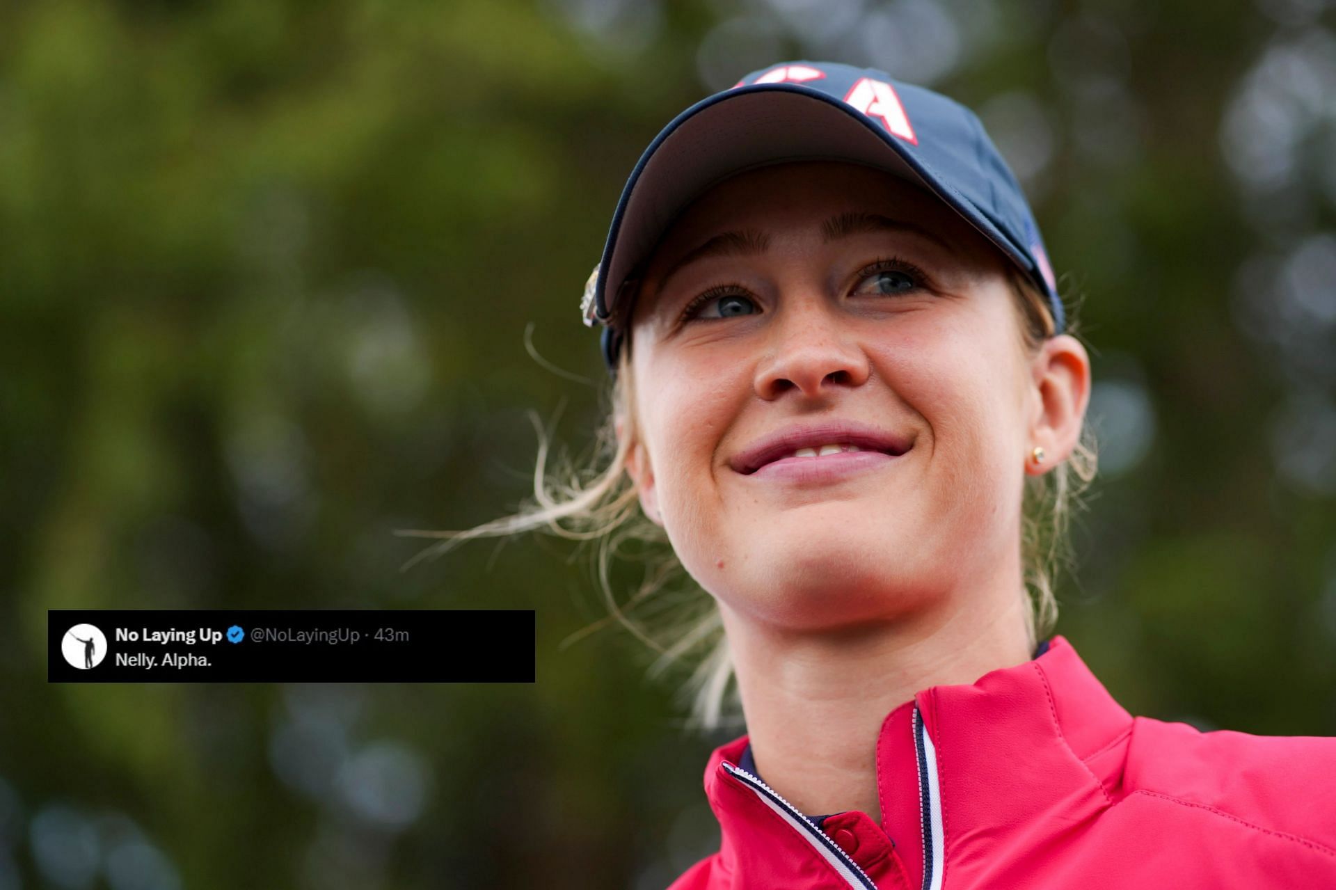 Nelly Korda (Image via Imagn, @NoLayingUp).