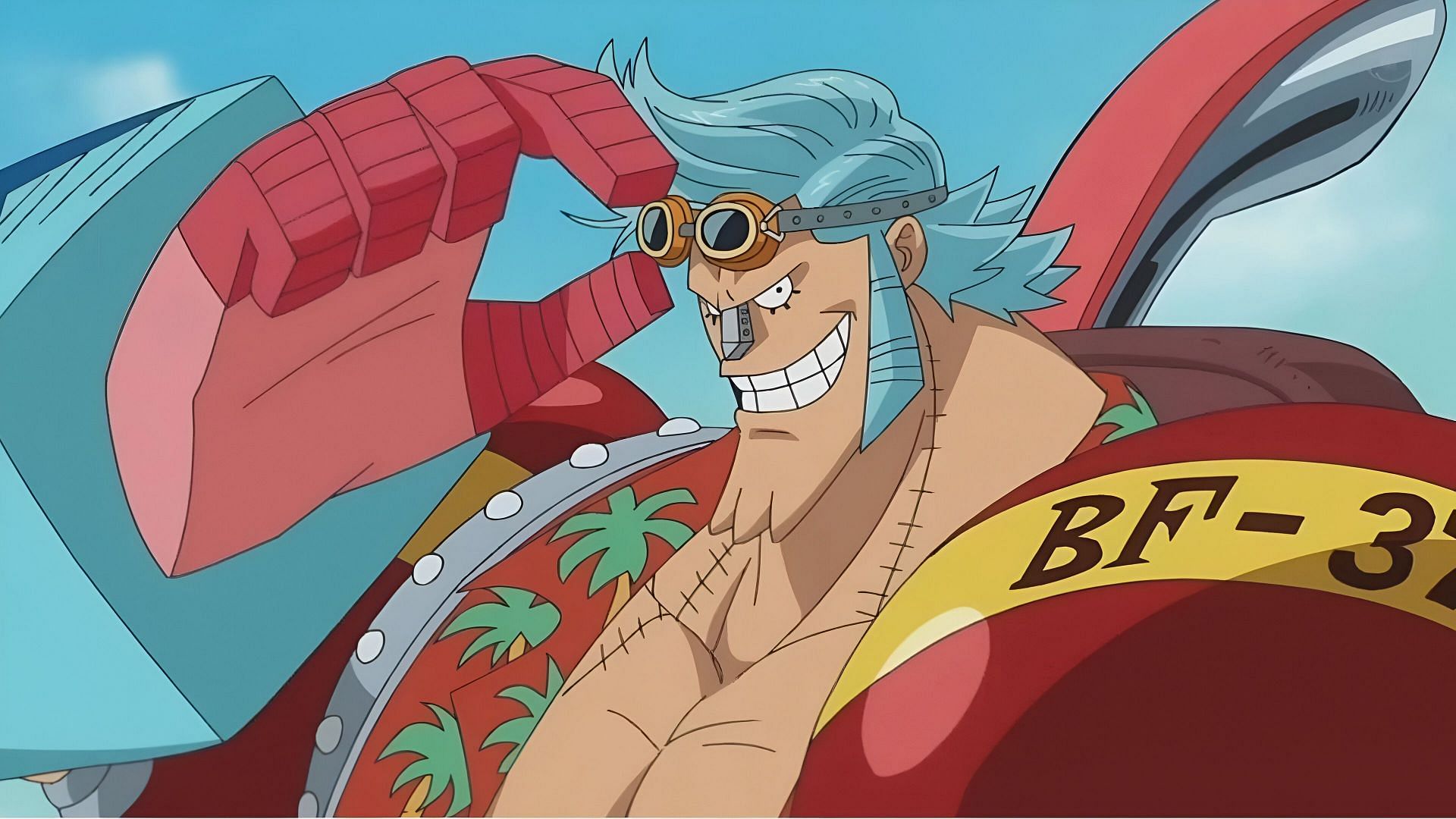 Franky as seen in the anime (Image via Toei Animation)