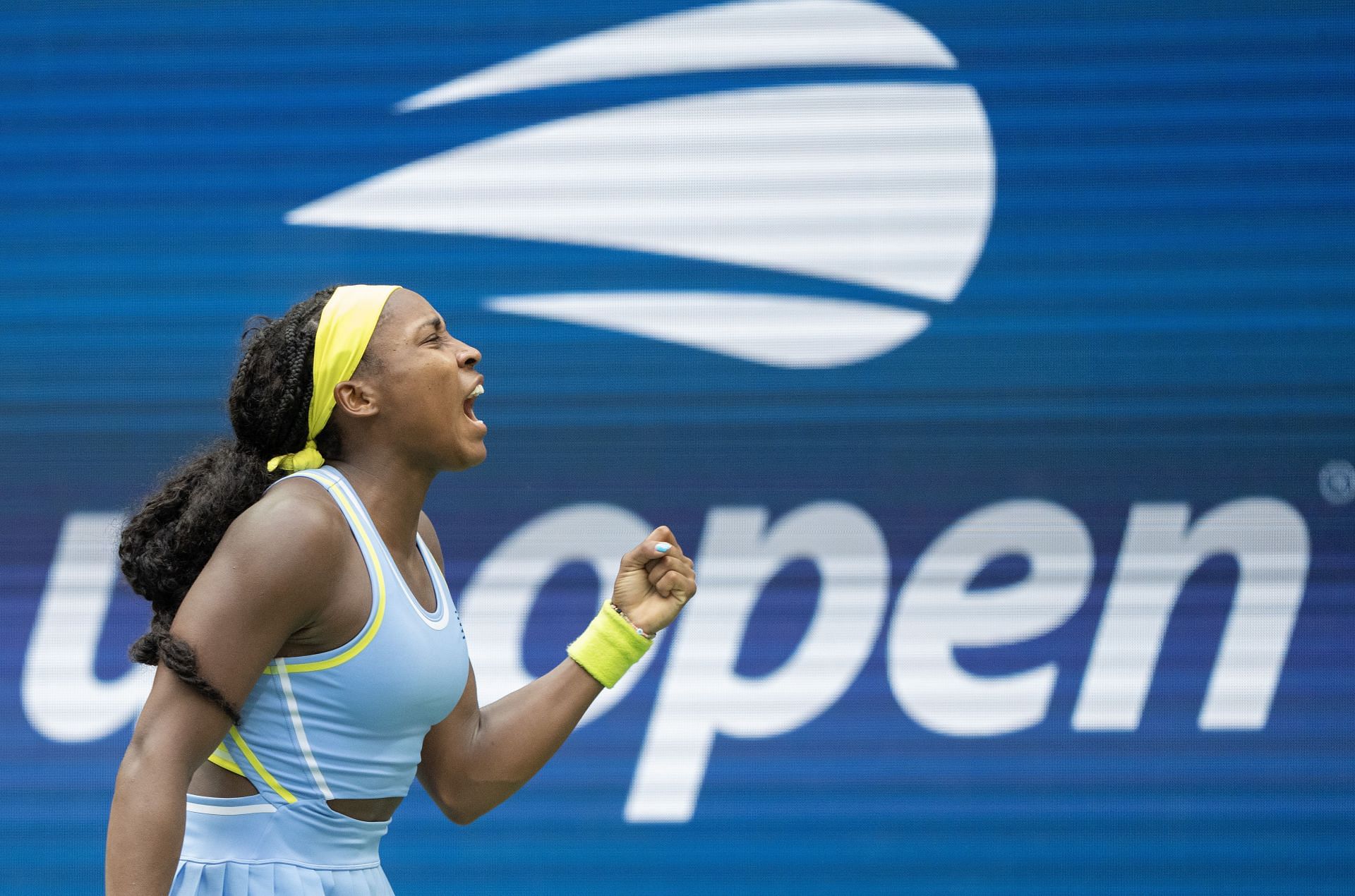 Coco Gauff at the US Open. (Image: Getty)