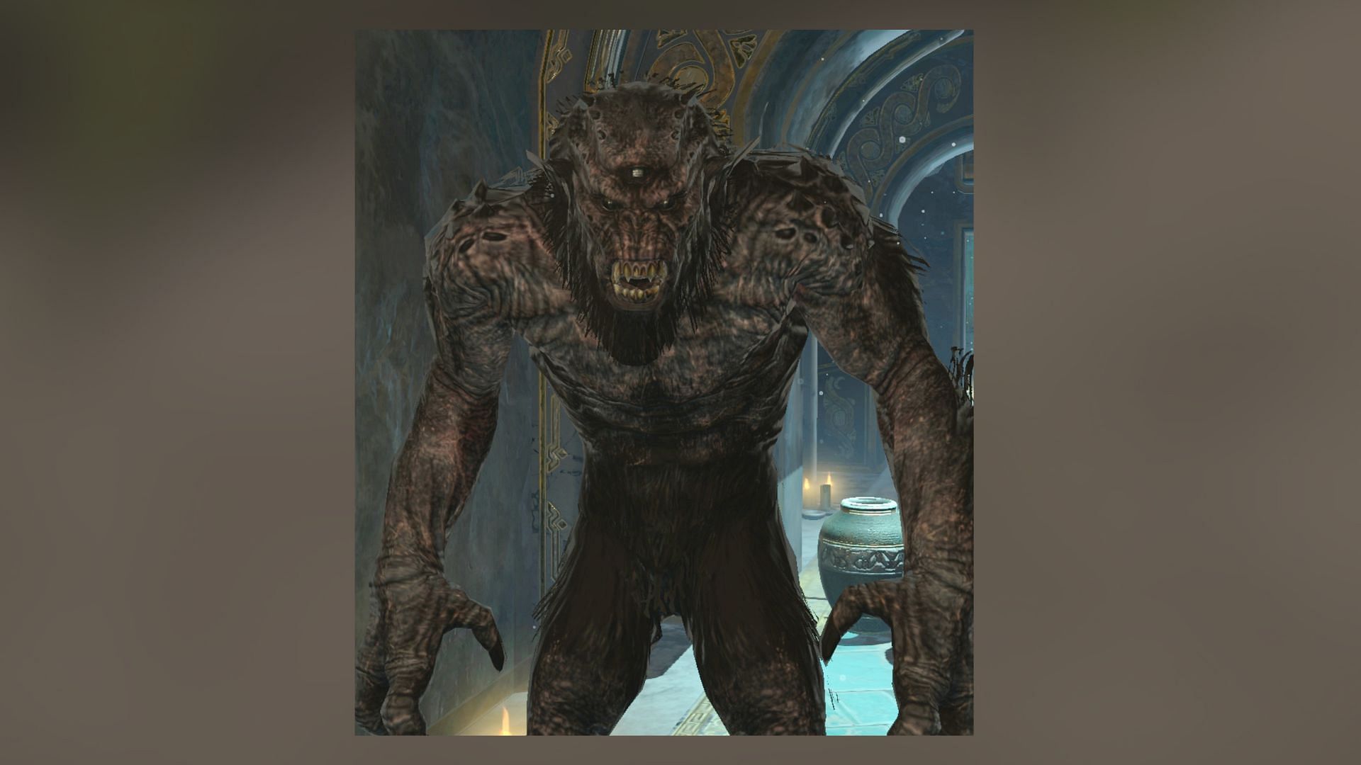 To this, players should make sure that the troll has bleeding or poison effects to hinder its natural healing (Image via Bethesda Softworks LLC)