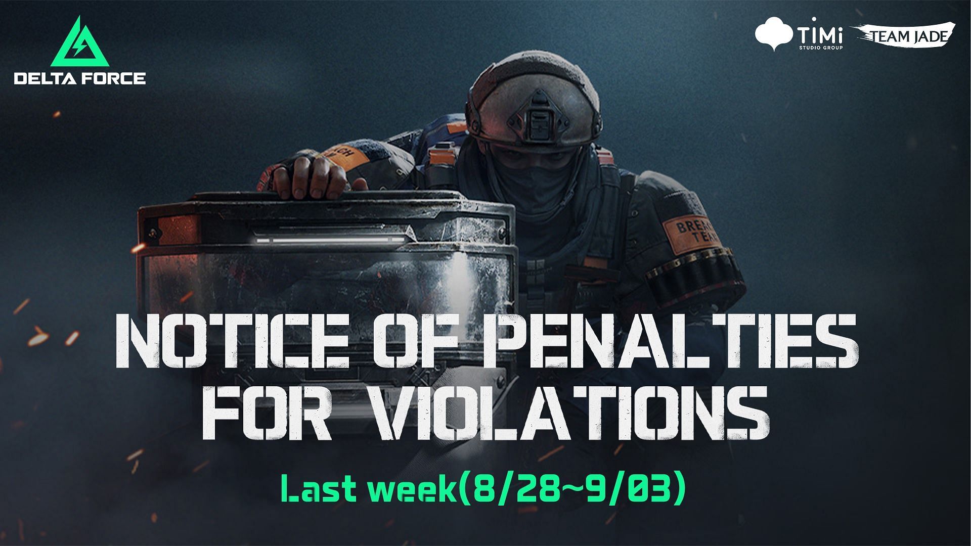 Delta Force Penalty notice (Image via Team Jade)