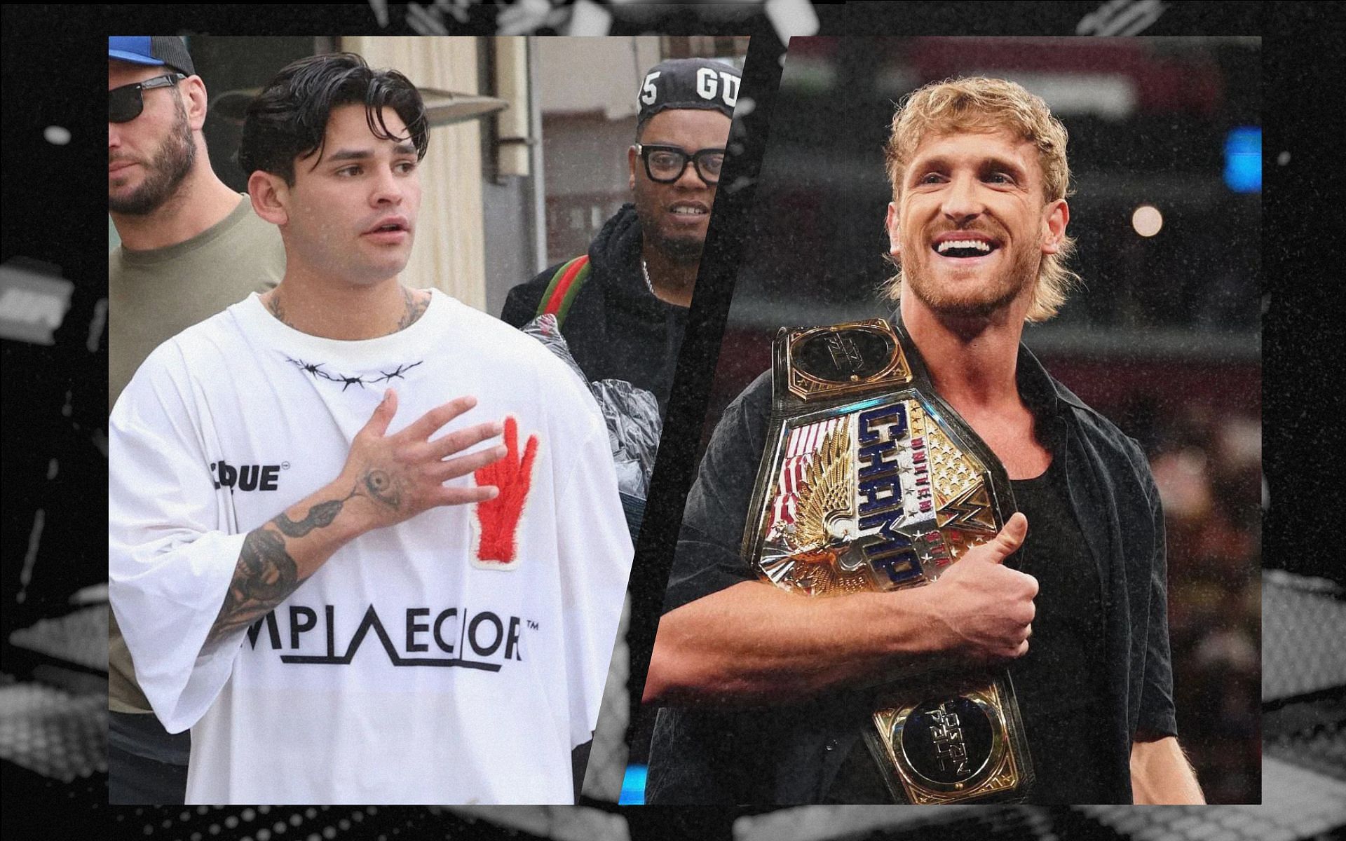 Ryan Garcia (left) and Logan Paul (right) engage in a online exchange of words. [Image courtesy: Getty Images]