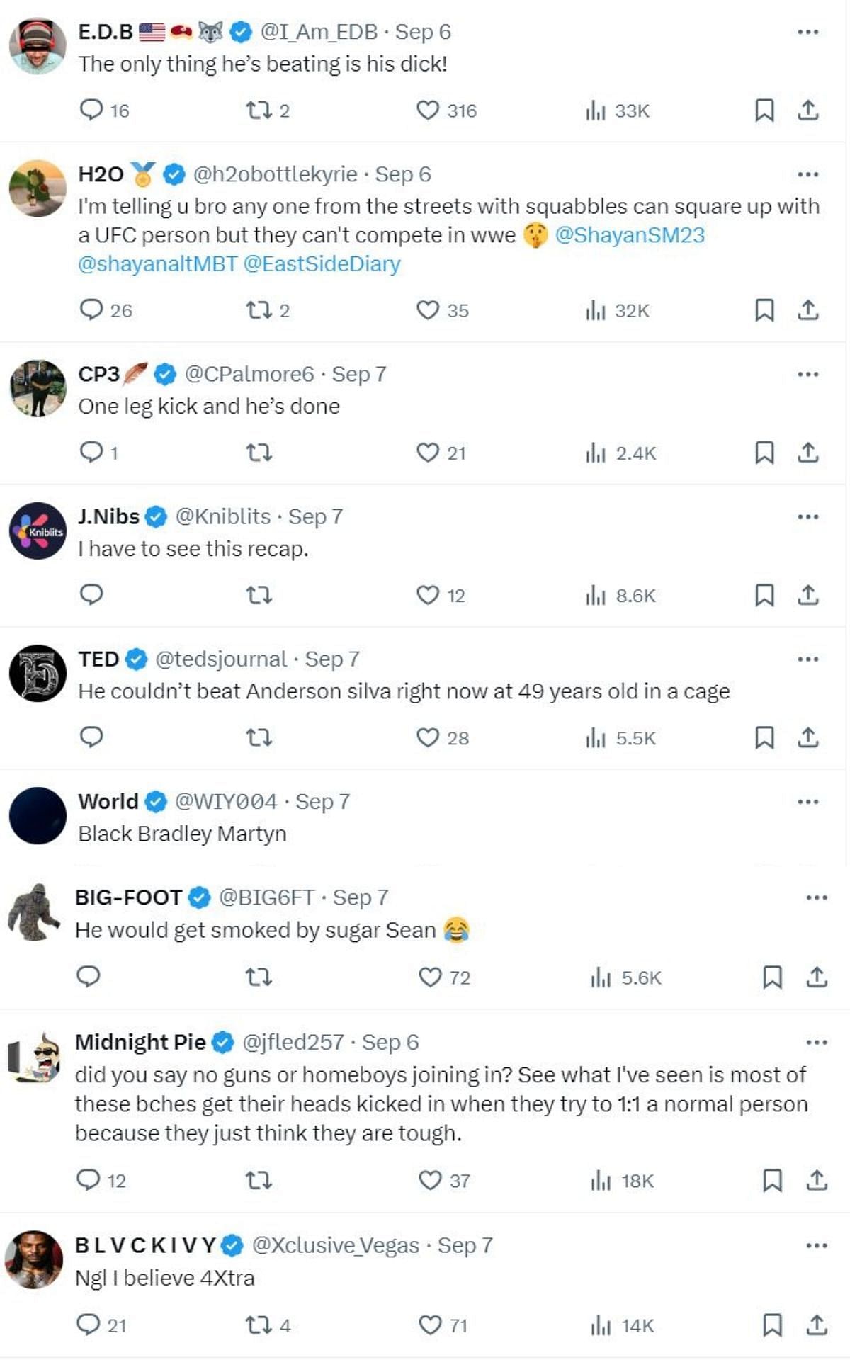 More comments. [Images courtesy: @Adam22 on X]